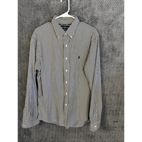 Ralph Lauren Other - Ralph Lauren Men's Classic Fit XL Long Sleeve‎ Black & White Stripe Preppy